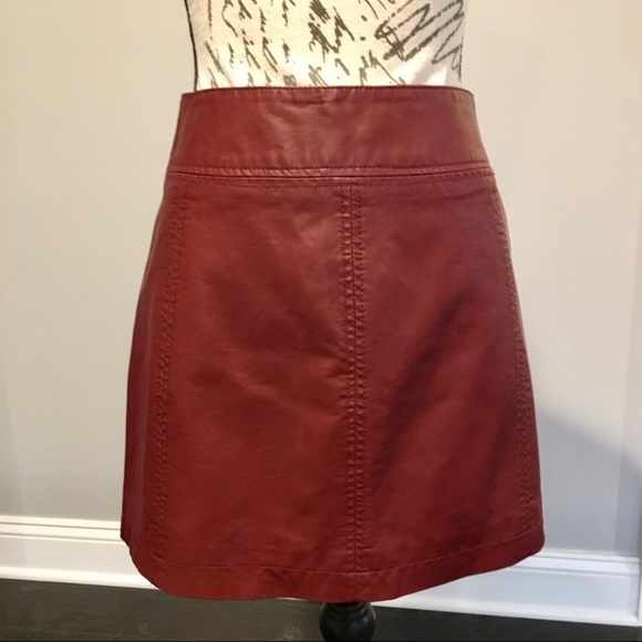 Free People Modern Femme Faux Leather Mini-Skirt - Picture 12 of 16